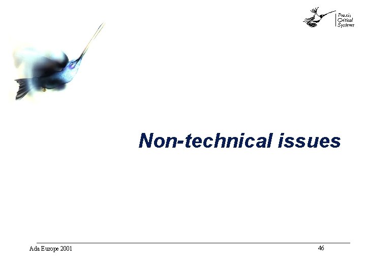 abc Non-technical issues Ada Europe 2001 46 abc Non-technical issues Ada Europe 2001 46