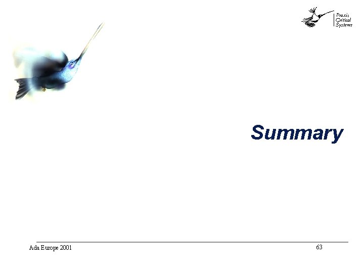 abc Summary Ada Europe 2001 63 abc Summary Ada Europe 2001 63
