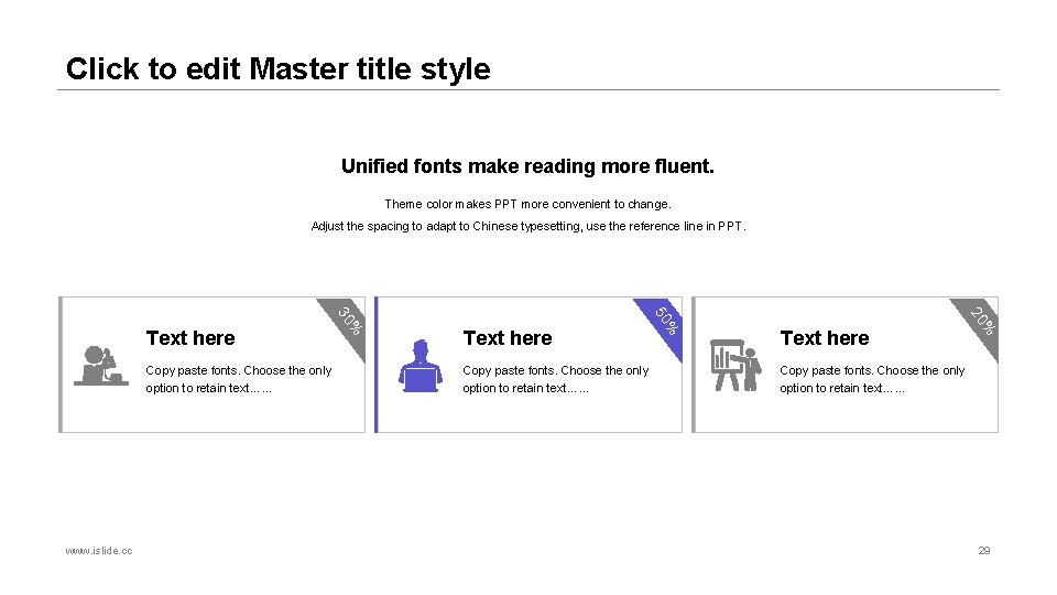 Click to edit Master title style Unified fonts make reading more fluent. Theme color