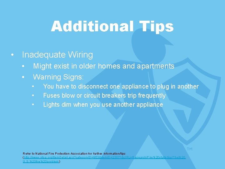 Subtitle is Arial Additional Tips • Subtitle is Arial • Inadequate Wiring • • Subtitle is Arial Additional Tips • Subtitle is Arial • Inadequate Wiring • •
