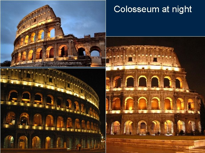 Colosseum at night 