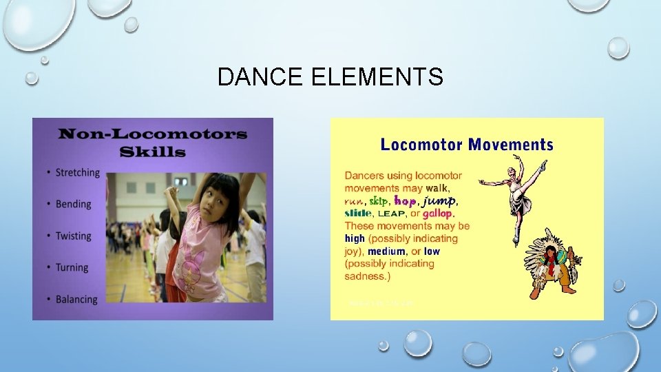 DANCE ELEMENTS • 