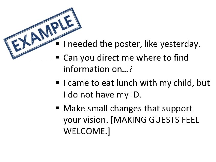 § I needed the poster, like yesterday. § Can you direct me where to