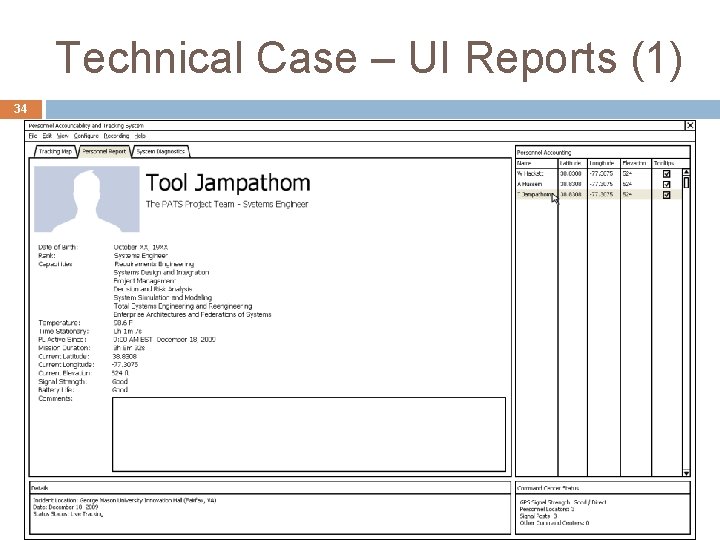 Technical Case – UI Reports (1) 34 34 