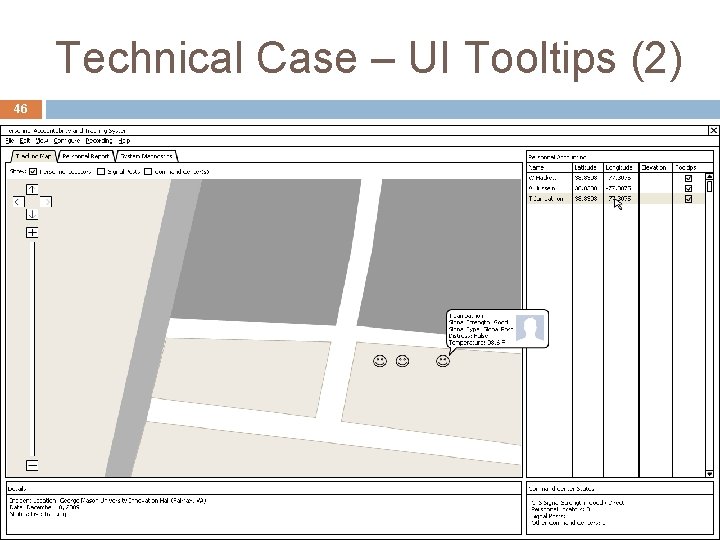 Technical Case – UI Tooltips (2) 46 46 