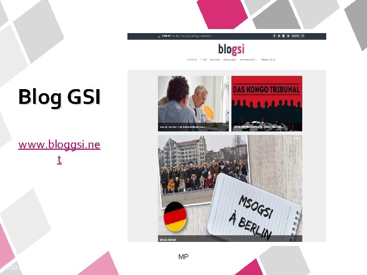 Blog GSI www. bloggsi. ne t MP 10. 03. 2021 23 