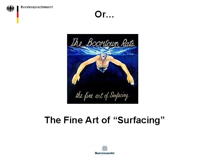 Or… The Fine Art of “Surfacing” 