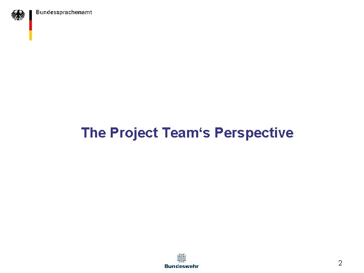 The Project Team‘s Perspective 2 