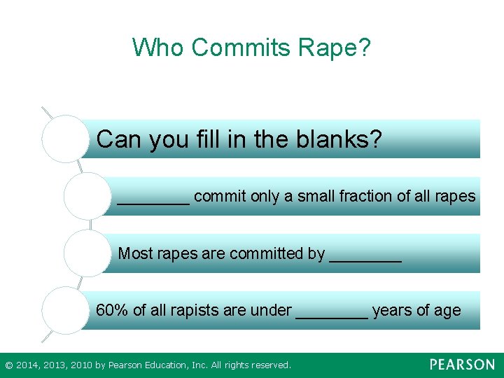 Who Commits Rape? Can you fill in the blanks? ____ commit only a small