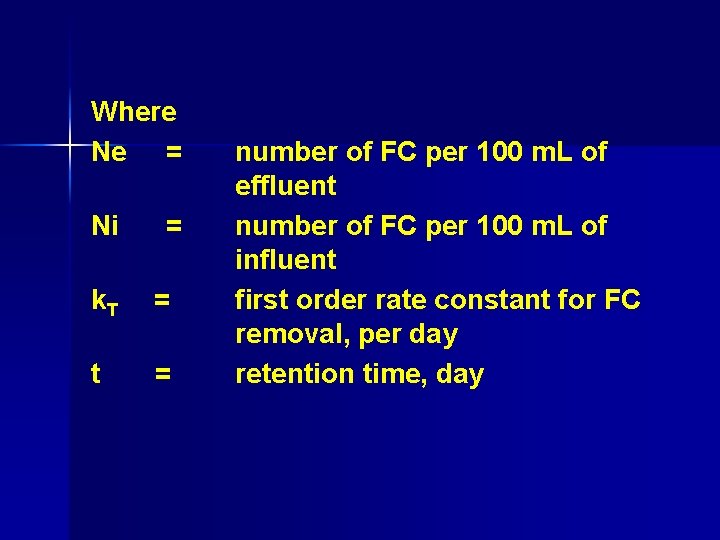 Where Ne = Ni = k. T = t = number of FC per