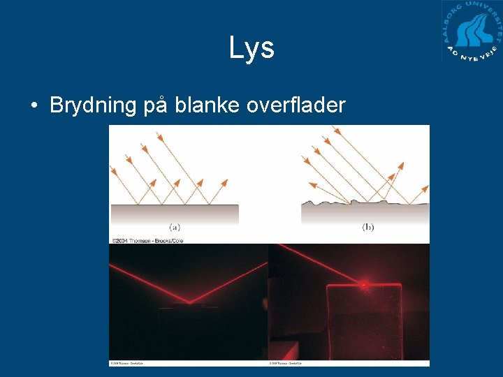 Lys • Brydning på blanke overflader 