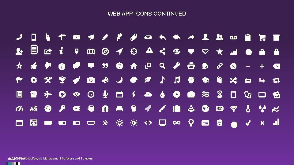 WEB APP ICONS CONTINUED | Product Lifecycle Management Software and Solutions 