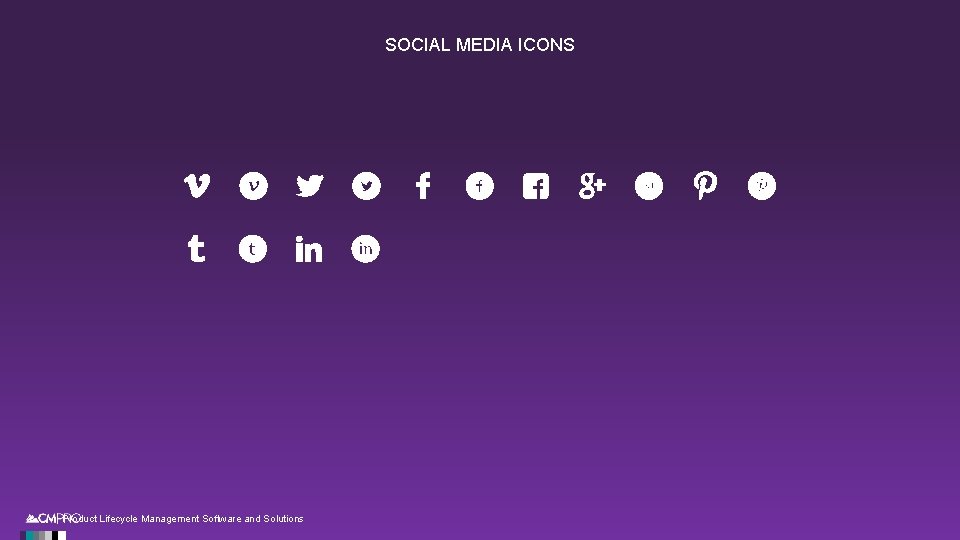 SOCIAL MEDIA ICONS | Product Lifecycle Management Software and Solutions 