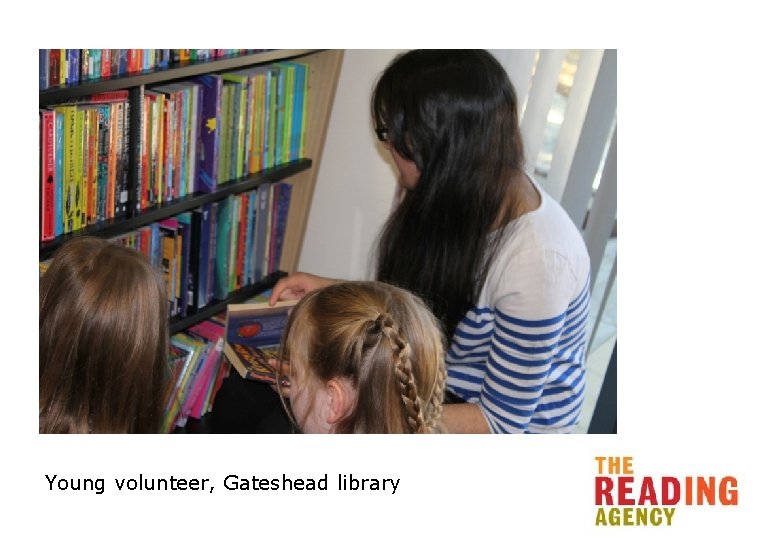 Young volunteer, Gateshead library 