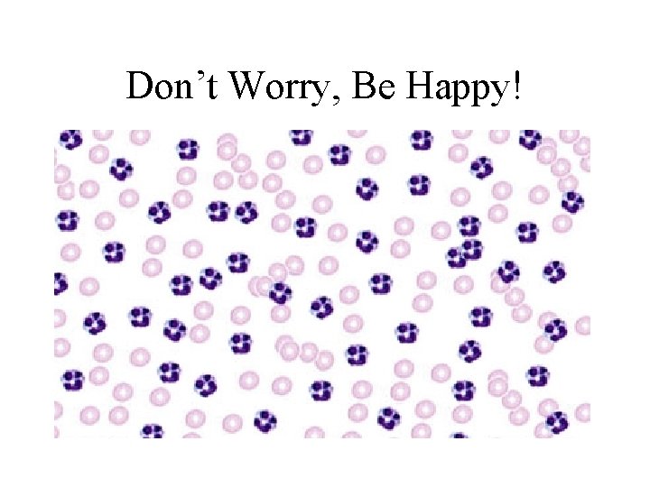 Don’t Worry, Be Happy!  Don’t Worry, Be Happy!