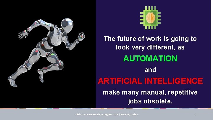 The future of work is going to look very different, as AUTOMATION and ARTIFICIAL The future of work is going to look very different, as AUTOMATION and ARTIFICIAL