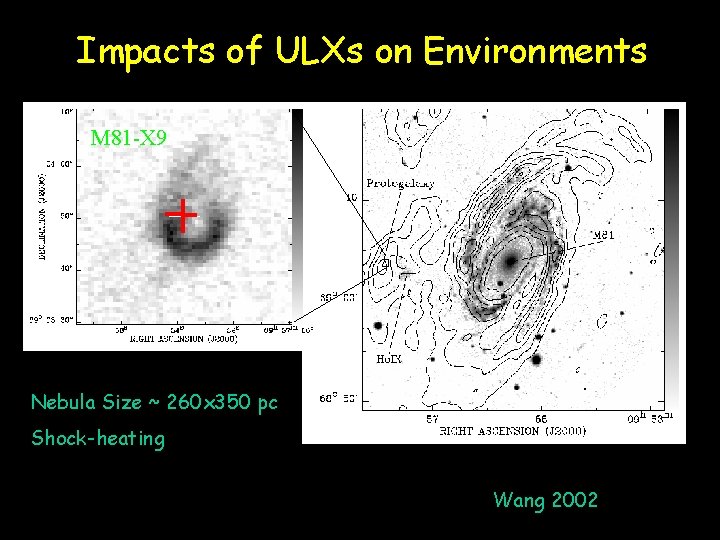 Impacts of ULXs on Environments M 81 -X 9 Nebula Size ~ 260 x