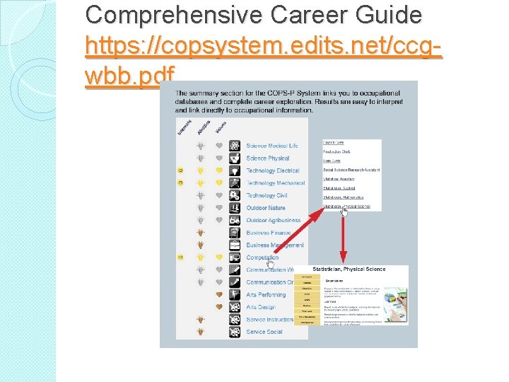 Comprehensive Career Guide https: //copsystem. edits. net/ccgwbb. pdf 