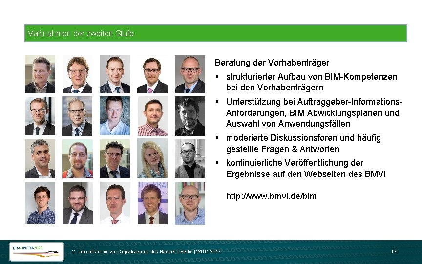 Maßnahmen der zweiten Stufe Beratung der Vorhabenträger § strukturierter Aufbau von BIM-Kompetenzen bei den Maßnahmen der zweiten Stufe Beratung der Vorhabenträger § strukturierter Aufbau von BIM-Kompetenzen bei den
