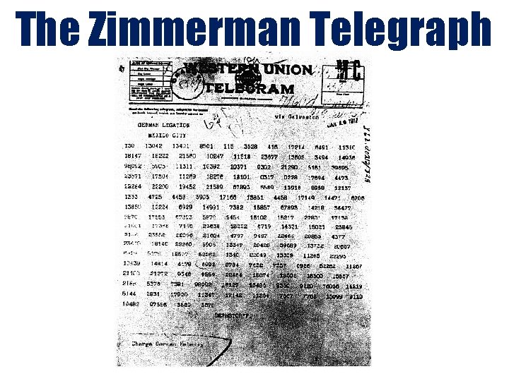The Zimmerman Telegraph 