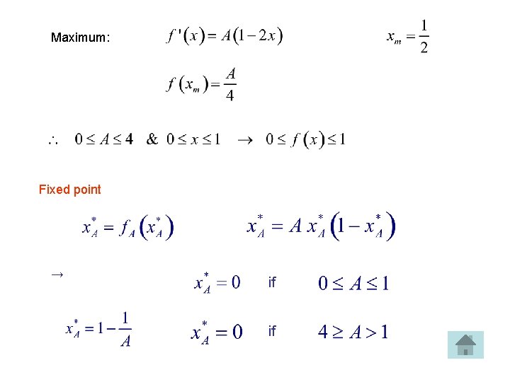 Maximum: Fixed point → if if 