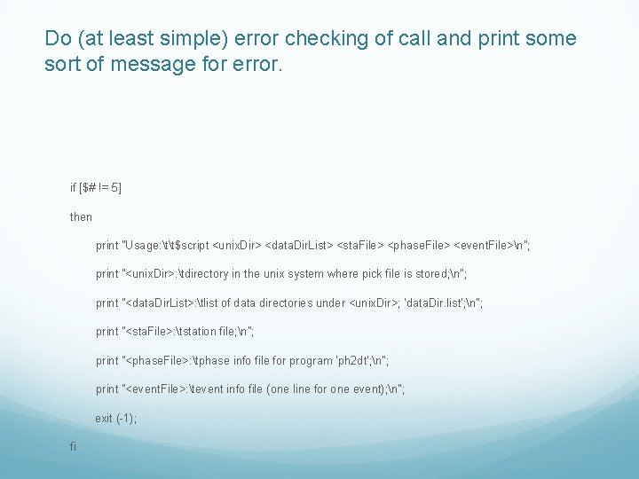 Do (at least simple) error checking of call and print some sort of message