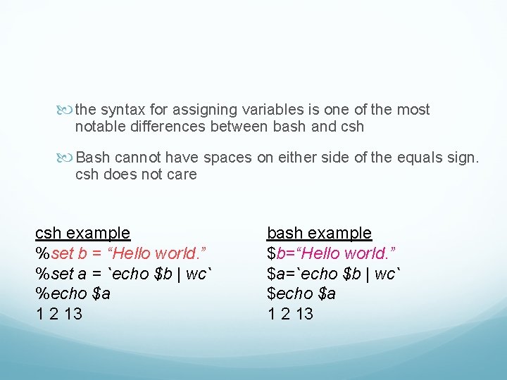 the syntax for assigning variables is one of the most notable differences between the syntax for assigning variables is one of the most notable differences between