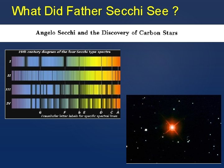What Did Father Secchi See ? 
