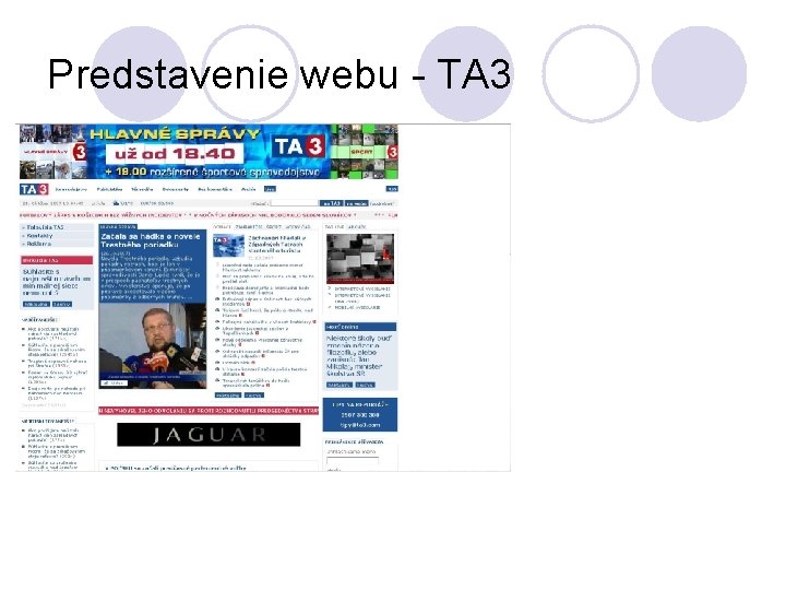 Predstavenie webu - TA 3 