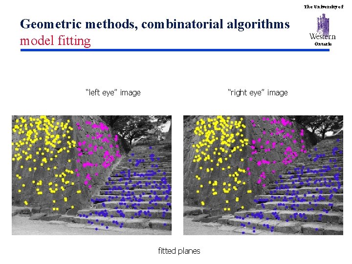 The University of Geometric methods, combinatorial algorithms model fitting “right eye” image “left eye”