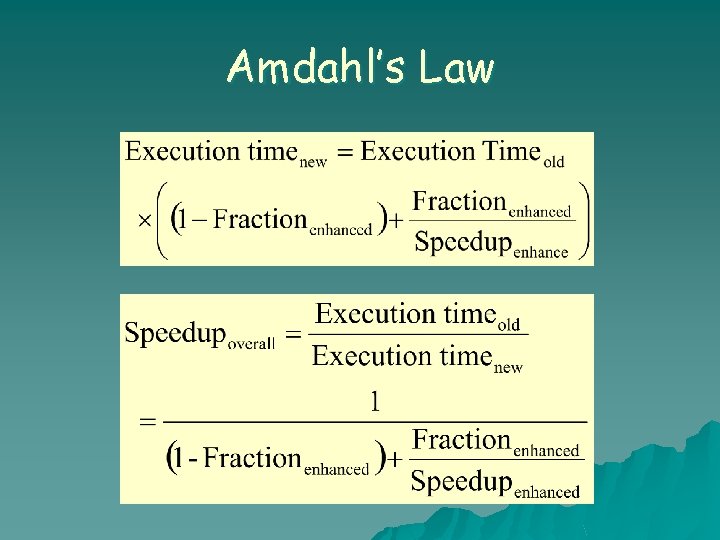 Amdahl’s Law 