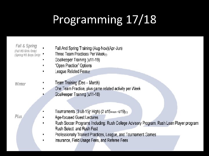 Programming 17/18 