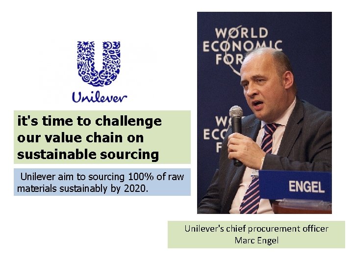 it's time to challenge our value chain on sustainable sourcing Unilever aim to sourcing it's time to challenge our value chain on sustainable sourcing Unilever aim to sourcing