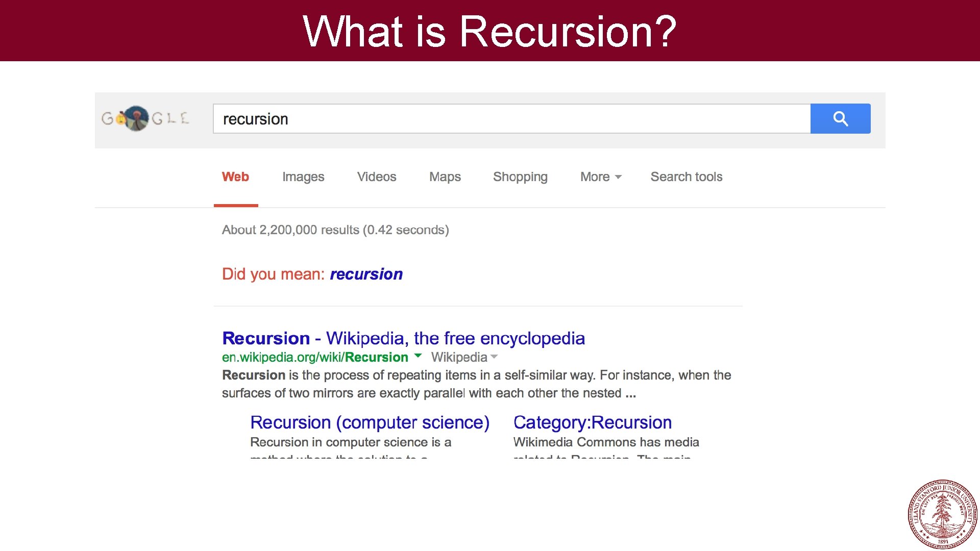 What is Recursion? 