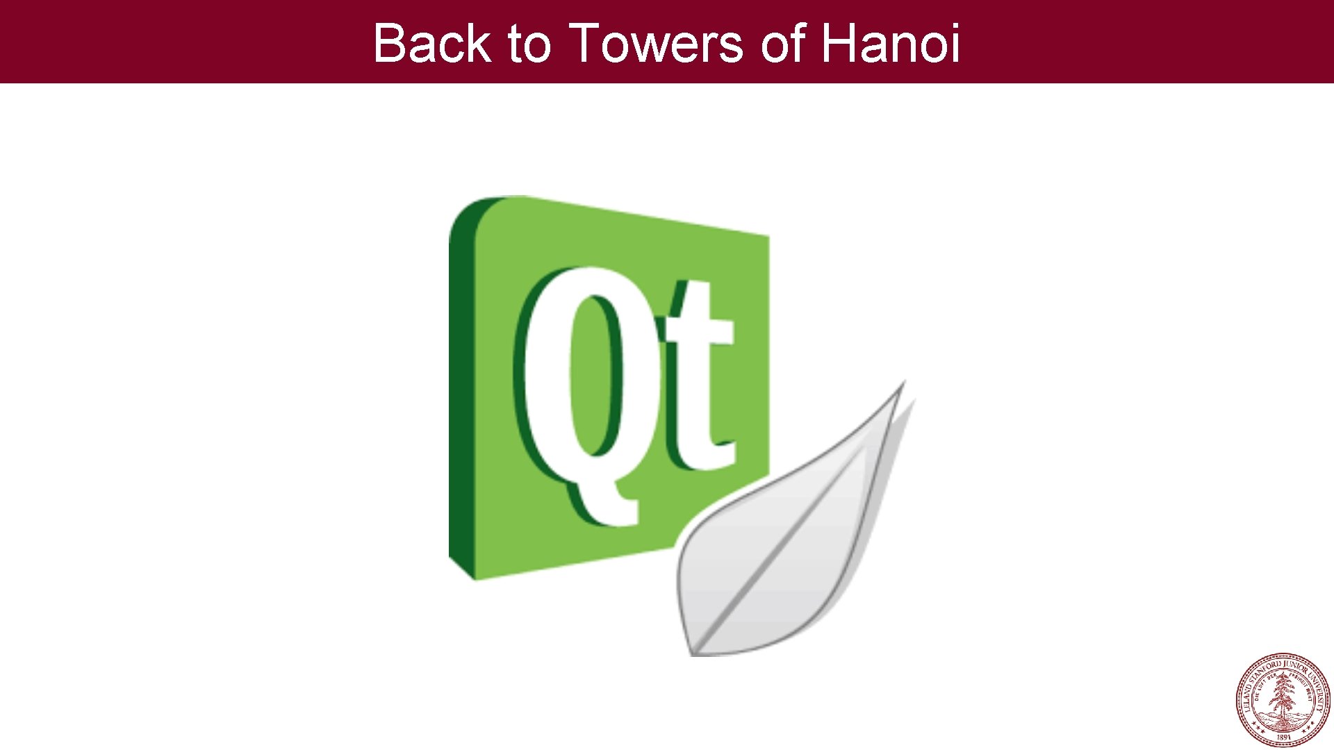 Back to Towers of Hanoi 