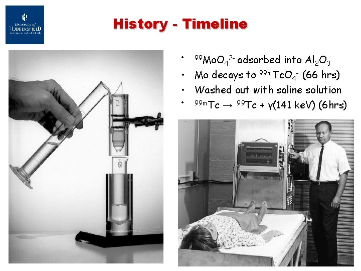 History - Timeline • 99 Mo. O 2 - adsorbed into Al O 4