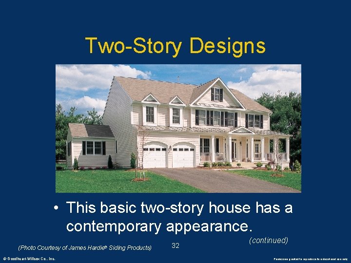 Two-Story Designs • This basic two-story house has a contemporary appearance. (Photo Courtesy of