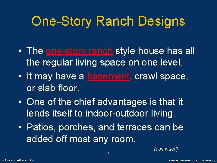 One-Story Ranch Designs • The one-story ranch style house has all the regular living