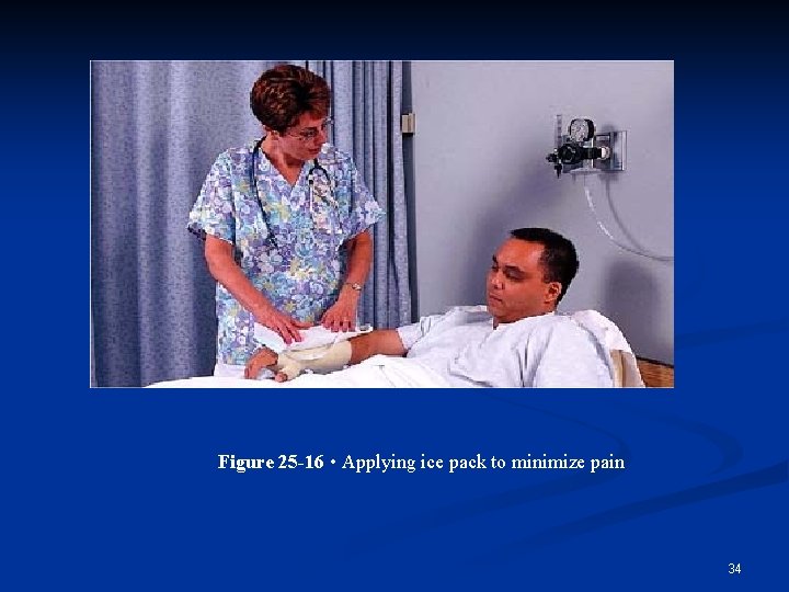 Figure 25 -16 • Applying ice pack to minimize pain 34 