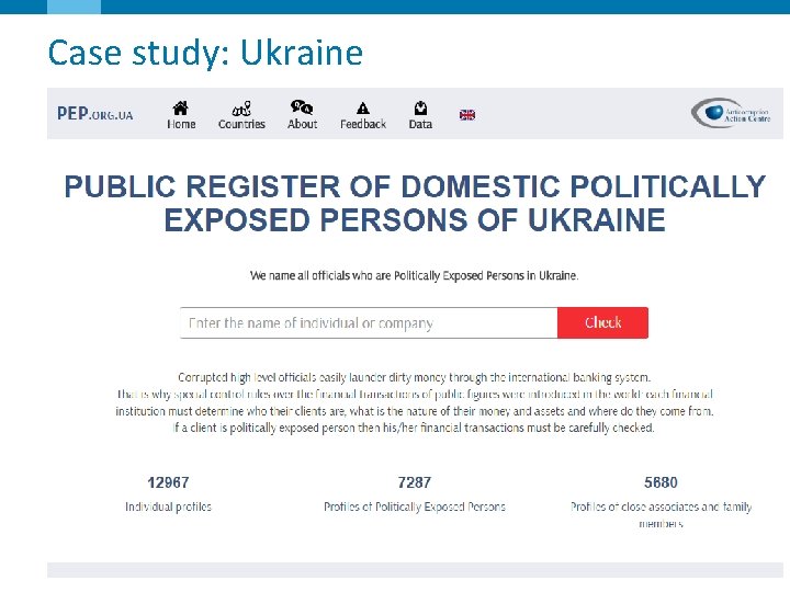 Case study: Ukraine 