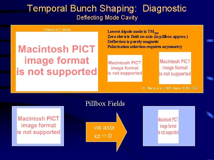 Temporal Bunch Shaping: Diagnostic Deflecting Mode Cavity Courtesy of D. Alesini Lowest dipole mode