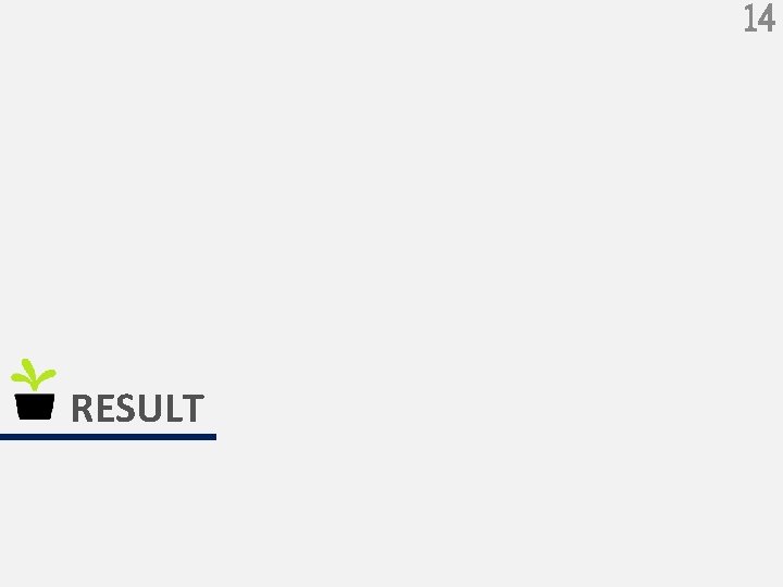 14 RESULT 