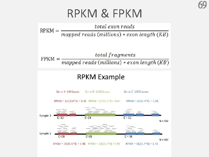 RPKM & FPKM 69 