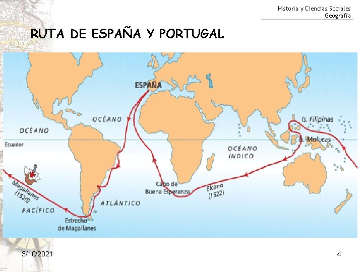 Historia y Ciencias Sociales Geografía RUTA DE ESPAÑA Y PORTUGAL 3/10/2021 4 