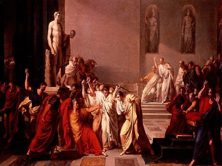 Primul TRIUMVIRAT Crassus, Pompei, CEZAR • CEZAR îi elimină pe ceilalti doi si se
