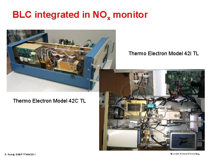 BLC integrated in NOx monitor Thermo Electron Model 42 i TL Thermo Electron Model