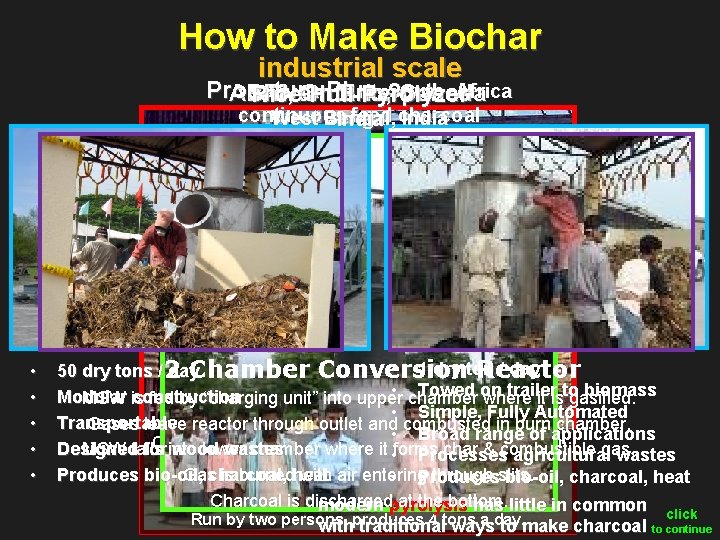 How to Make Biochar industrial scale Pronatura Plus , South Africa ABRI, Ontario, Canada