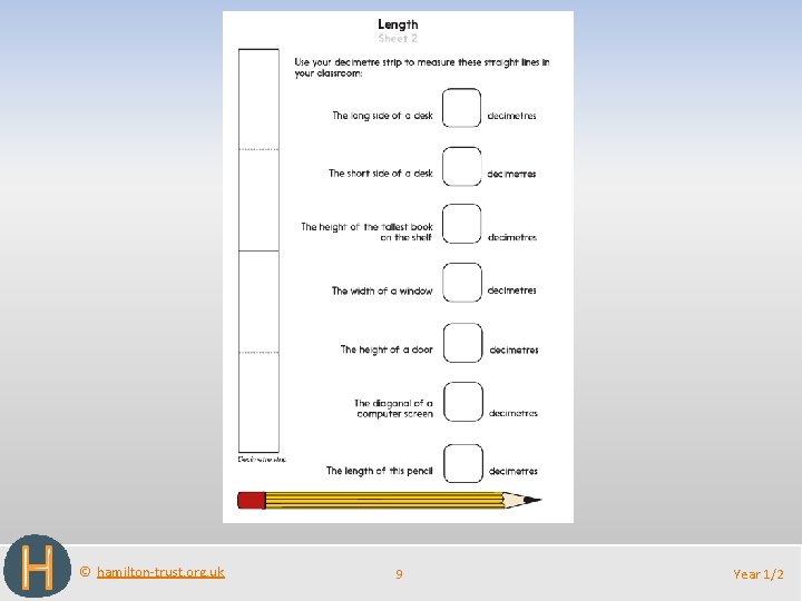 © hamilton-trust. org. uk 9 Year 1/2 