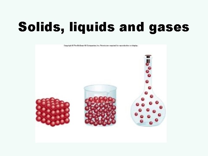 Solids, liquids and gases 