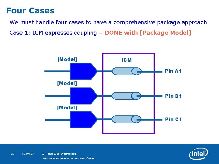 Four Cases We must handle four cases to have a comprehensive package approach Case